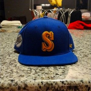 Seattle Mariners 47 Brand Snap Back Royal Gold